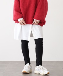 Ree&Mee（リーアンドミー）の「Ree&Mee ラク伸び ストレッチ 美しさと動きやすさ 脚長効果 レギパン 10分丈 レギンスパンツ（レギンス/スパッツ・レディース）」