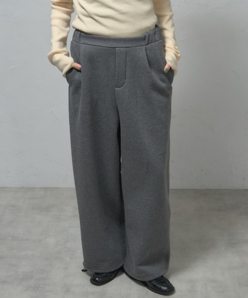 leimn(レイムン)の「裏起毛ルーズパンツ(スウェットパンツ・レディース・チャコールグレー/ブラック/アイボリー・FREE)」の13枚目の写真