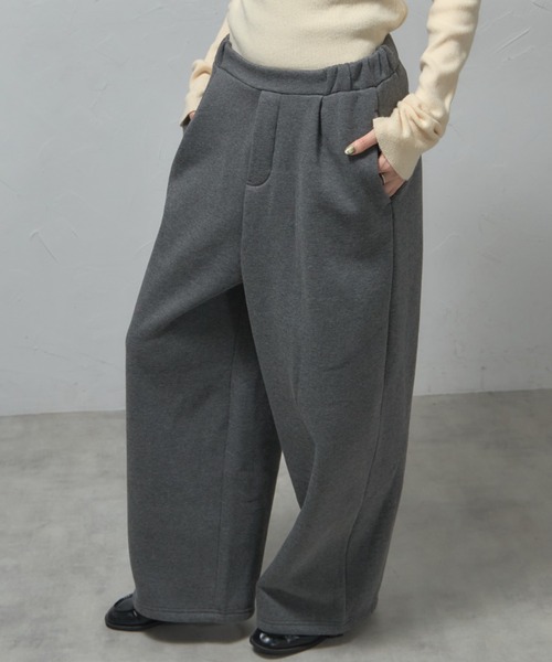 leimn(レイムン)の「裏起毛ルーズパンツ(スウェットパンツ・レディース・チャコールグレー/ブラック/アイボリー・FREE)」の14枚目の写真