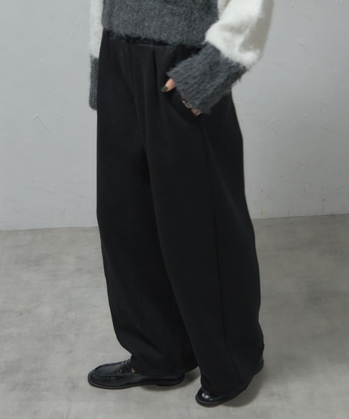 leimn(レイムン)の「裏起毛ルーズパンツ(スウェットパンツ・レディース・チャコールグレー/ブラック/アイボリー・FREE)」の21枚目の写真