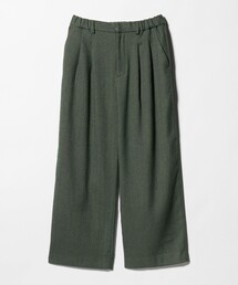 BEAUTY&YOUTH UNITED ARROWS（ビューティーアンドユースユナイテッドアローズ）の「【WEB限定】裏起毛ヘリンボーン タックワイドパンツ ウォッシャブル（その他パンツ）」