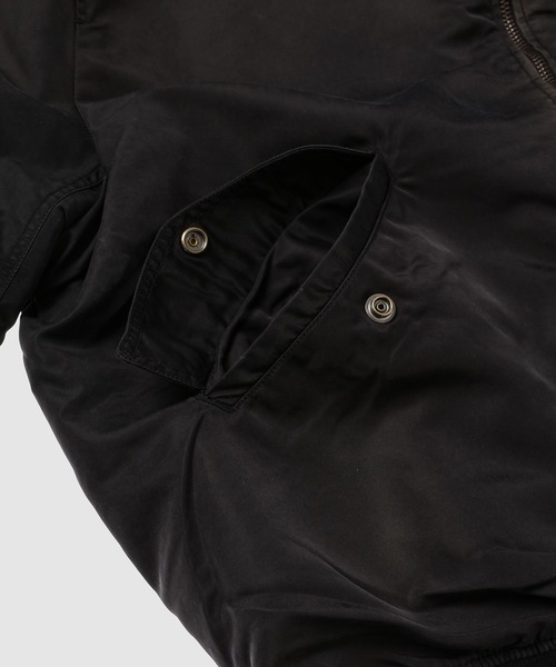 BOW WOW（バウワウ）の「L-2B FLIGHT JACKET AGED（ブルゾン・メンズ・ブラック系その他・L/XL）」の8枚目の写真