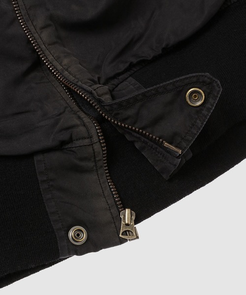 BOW WOW（バウワウ）の「L-2B FLIGHT JACKET AGED（ブルゾン・メンズ・ブラック系その他・L/XL）」の9枚目の写真