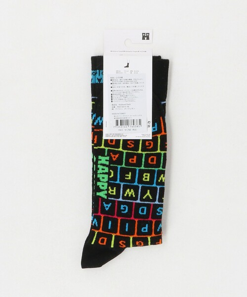 Happy Socks（ハッピーソックス）の「＜Happy Socks＞キーボード ソックス（ソックス/靴下・メンズ・ブラック・M）」の5枚目の写真