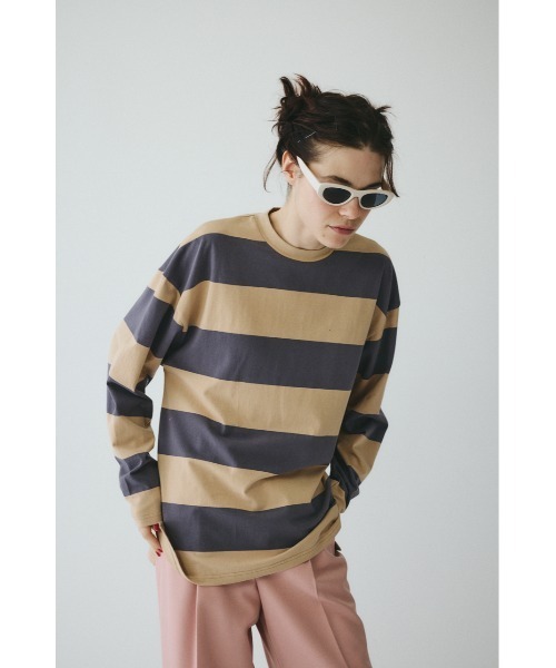 ヘリンドットサイ（HeRIN．CYE）/Border cut tops HeRIN.CYE（ヘリンドットサイ）の「Border cut tops ボーダーカット