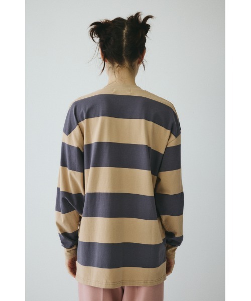 HeRIN.CYE（ヘリンドットサイ）の「Border cut tops　　ボーダーカットトップス（Tシャツ/カットソー・レディース・イエロー系その他/グレー系その他/ホワイト系その他・FREE）」の6枚目の写真