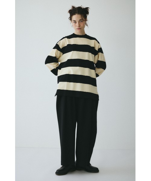 HeRIN.CYE（ヘリンドットサイ）の「Border cut tops　　ボーダーカットトップス（Tシャツ/カットソー・レディース・イエロー系その他/グレー系その他/ホワイト系その他・FREE）」の7枚目の写真