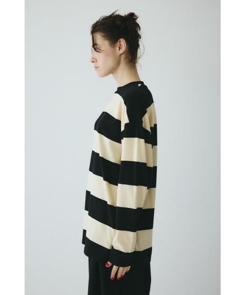HeRIN.CYE（ヘリンドットサイ）の「Border cut tops　　ボーダーカットトップス（Tシャツ/カットソー・レディース・イエロー系その他/グレー系その他/ホワイト系その他・FREE）」の8枚目の写真