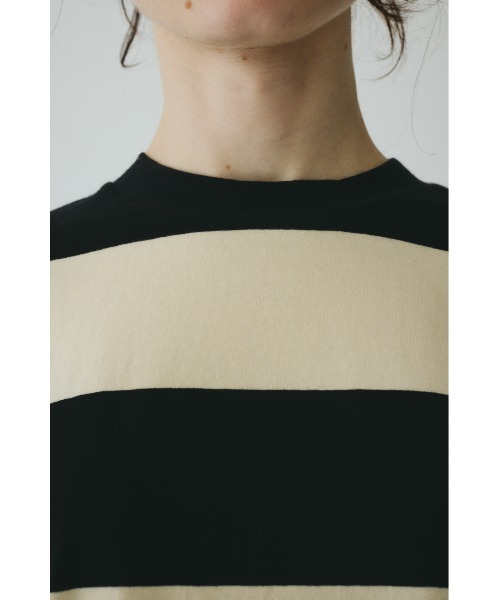 HeRIN.CYE（ヘリンドットサイ）の「Border cut tops　　ボーダーカットトップス（Tシャツ/カットソー・レディース・イエロー系その他/グレー系その他/ホワイト系その他・FREE）」の10枚目の写真