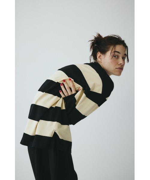 HeRIN.CYE（ヘリンドットサイ）の「Border cut tops　　ボーダーカットトップス（Tシャツ/カットソー・レディース・イエロー系その他/グレー系その他/ホワイト系その他・FREE）」の15枚目の写真