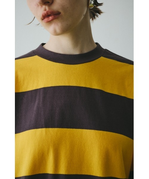 HeRIN.CYE（ヘリンドットサイ）の「Border cut tops　　ボーダーカットトップス（Tシャツ/カットソー・レディース・イエロー系その他/グレー系その他/ホワイト系その他・FREE）」の19枚目の写真