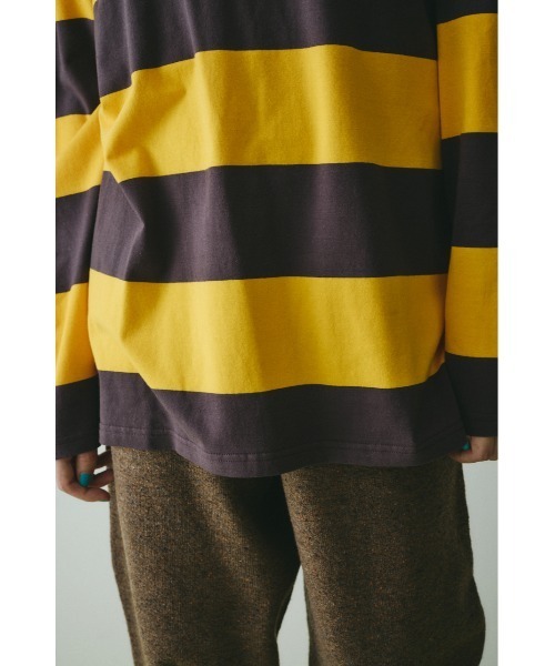 HeRIN.CYE（ヘリンドットサイ）の「Border cut tops　　ボーダーカットトップス（Tシャツ/カットソー・レディース・イエロー系その他/グレー系その他/ホワイト系その他・FREE）」の21枚目の写真