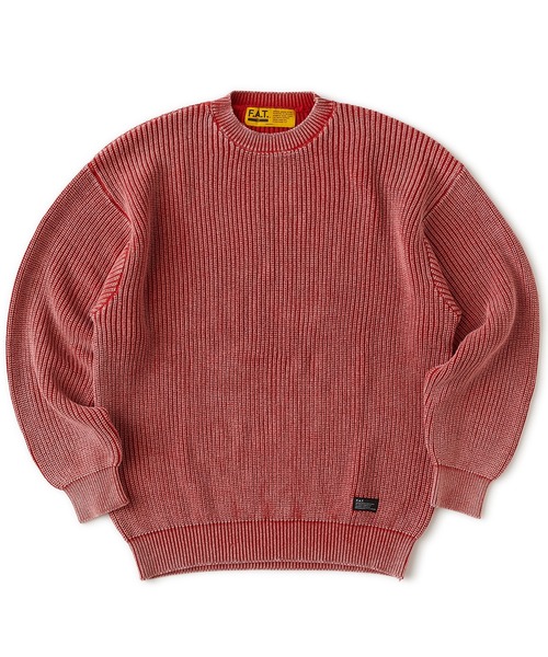 FAT(エフエイティー)の「RIBMENT(ニット/セーター・メンズ・ネイビー/オレンジ/ブラック・TITCH(M)/JUMBO(XXL)/FAT(XL)/SKINNY(L))」の3枚目の写真
