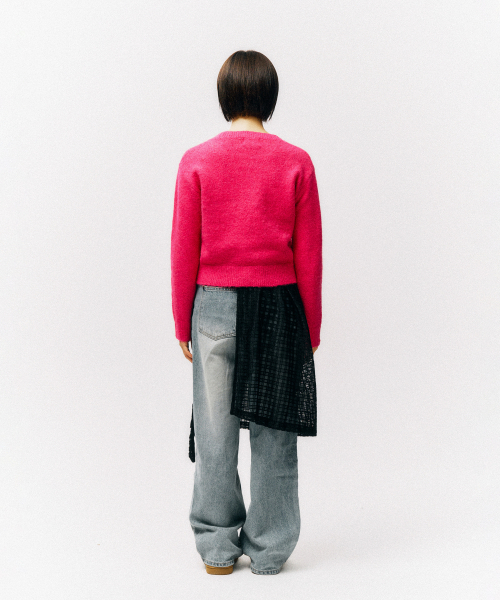 PHYSICAL DEPARTMENT(フィジカル デパートメント)の「ハートアップルクロップニット_ピンク(ニット/セーター・レディース・その他・SMALL/MEDIUM)」の8枚目の写真