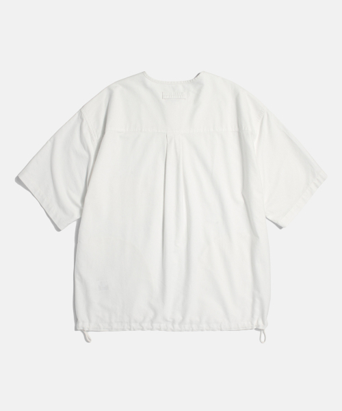 ESPIONAGE(エスピオナジ)の「Oxford S/S Henley Shirt Off White(シャツ/ブラウス・レディース・その他・MEDIUM/LARGE/X-LARGE)」の2枚目の写真