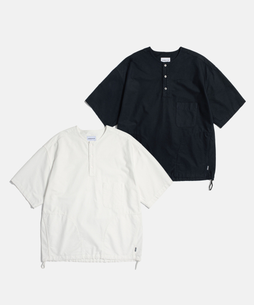 ESPIONAGE(エスピオナジ)の「Oxford S/S Henley Shirt Off White(シャツ/ブラウス・レディース・その他・MEDIUM/LARGE/X-LARGE)」の3枚目の写真