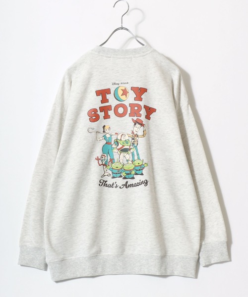 Disney(ディズニー)の「2026SS Disney/ディズニー ミッキー/トイ・ストーリー オーバーサイズ 裏毛 バックプリント スウェットトレーナー(スウェット・レディース・グリーン/オートミール/グレー/ブルー・M/L)」の6枚目の写真