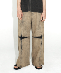 ULKIN（ウルキン）の「[ランウェイ] クロスローエッジデニムパンツ_ダスティイエロー（デニムパンツ）」