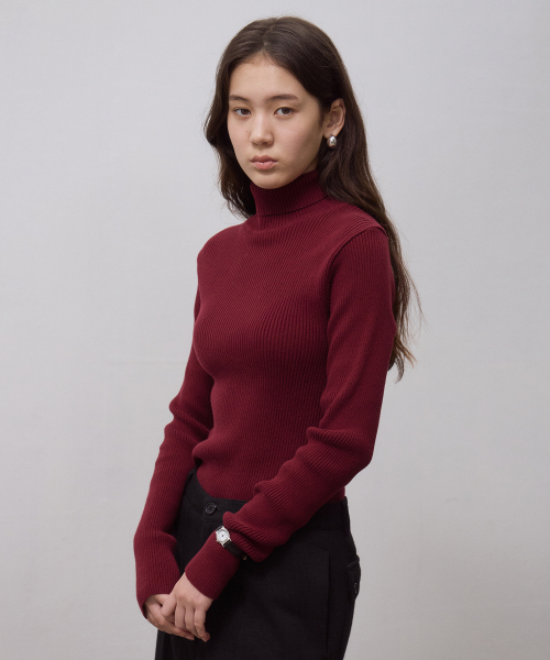 STANCE TURTLENECK KNIT (WINE)