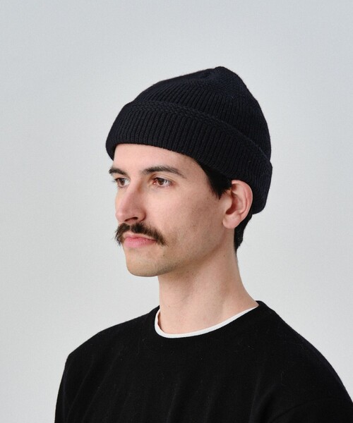 Nine Tailor(ナインテイラー)の「【Nine Tailor/ナインテーラー】Cuez Watch N-350(ニットキャップ/ビーニー・メンズ・ブラック/グレー系その他/チャコールグレー/オフホワイト・FREE)」の3枚目の写真