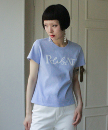 レタリングロゴTシャツ_セレニティブルー