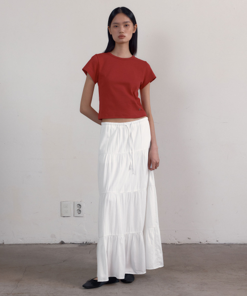 38COMEONCOMMON(38カモンコモン)の「Symbol Slim 90s T-Shirts (Dusty Red)(Tシャツ/カットソー・レディース・その他・FREE)」の2枚目の写真