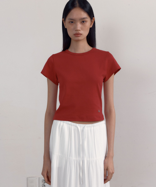 38COMEONCOMMON(38カモンコモン)の「Symbol Slim 90s T-Shirts (Dusty Red)(Tシャツ/カットソー・レディース・その他・FREE)」の3枚目の写真
