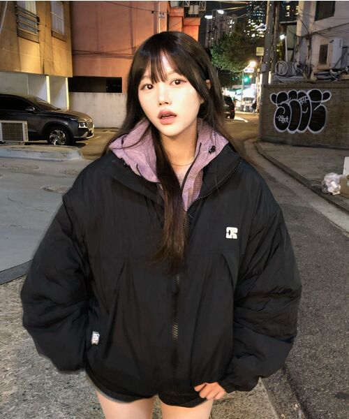 CENTAUR.KR(セントール)の「CENTAUR OVERSIZED PADDED JUMPER_BLACK(ダウンジャケット/コート・レディース・その他・F)」の2枚目の写真