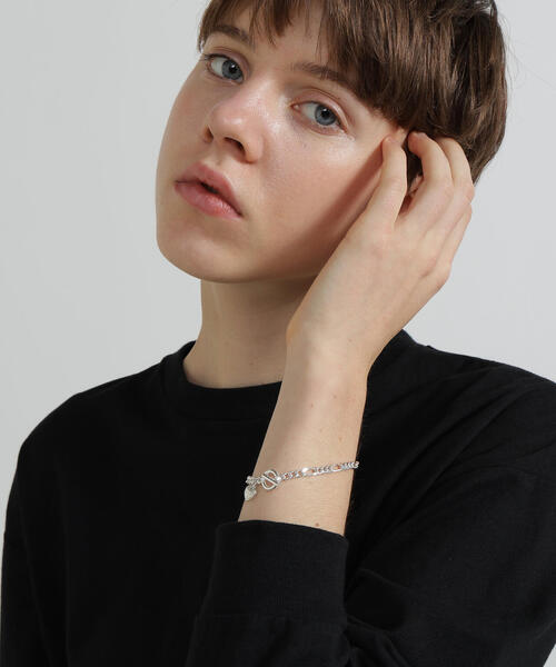 AVIREX(アヴィレックス)の「HEART CHARM BRESS(SILVER) by J.H.M CO.,LTD.(ブレスレット・レディース・シルバー・F)」の7枚目の写真