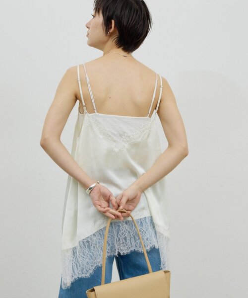 GALLARDAGALANTE（ガリャルダガランテ）の「レースキャミチュニック（シャツ/ブラウス・レディース・ホワイト系その他/ブラック・FREE）」の7枚目の写真