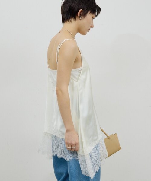 GALLARDAGALANTE（ガリャルダガランテ）の「レースキャミチュニック（シャツ/ブラウス・レディース・ホワイト系その他/ブラック・FREE）」の9枚目の写真