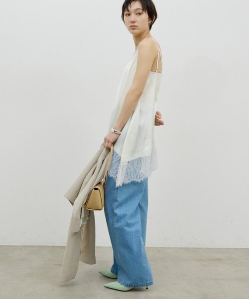 GALLARDAGALANTE（ガリャルダガランテ）の「レースキャミチュニック（シャツ/ブラウス・レディース・ホワイト系その他/ブラック・FREE）」の12枚目の写真