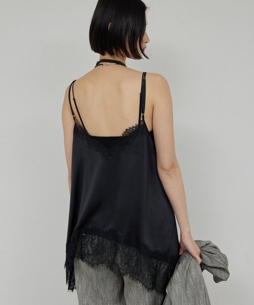 GALLARDAGALANTE（ガリャルダガランテ）の「レースキャミチュニック（シャツ/ブラウス・レディース・ホワイト系その他/ブラック・FREE）」の18枚目の写真