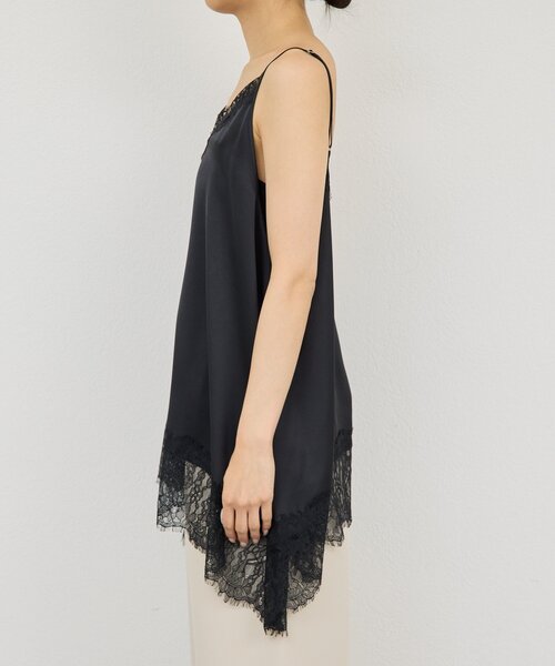 GALLARDAGALANTE(ガリャルダガランテ)の「【+1で新鮮コーデ】レースキャミチュニック(シャツ/ブラウス・レディース・ホワイト系その他/ブラック・FREE)」の5枚目の写真