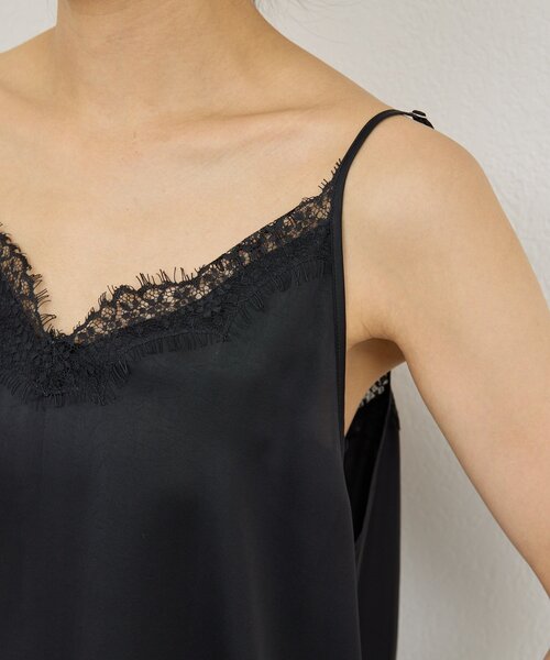 GALLARDAGALANTE(ガリャルダガランテ)の「【+1で新鮮コーデ】レースキャミチュニック(シャツ/ブラウス・レディース・ホワイト系その他/ブラック・FREE)」の8枚目の写真