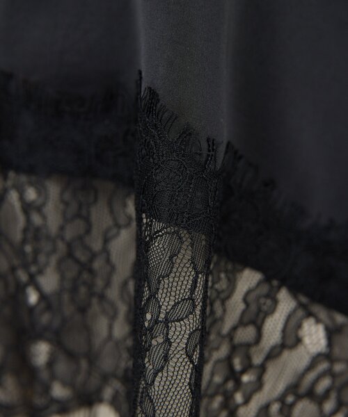 GALLARDAGALANTE(ガリャルダガランテ)の「【+1で新鮮コーデ】レースキャミチュニック(シャツ/ブラウス・レディース・ホワイト系その他/ブラック・FREE)」の10枚目の写真
