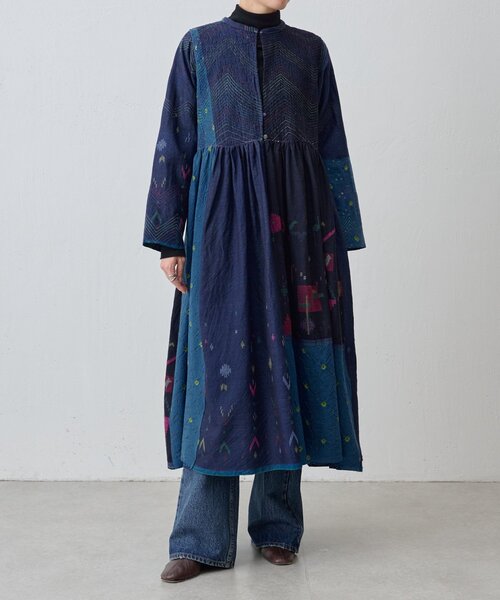 セール】《INJIRI》シルク＆ウールワンピース羽織（ワンピース