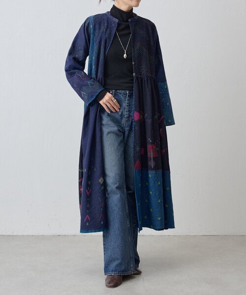 セール】《INJIRI》シルク＆ウールワンピース羽織（ワンピース