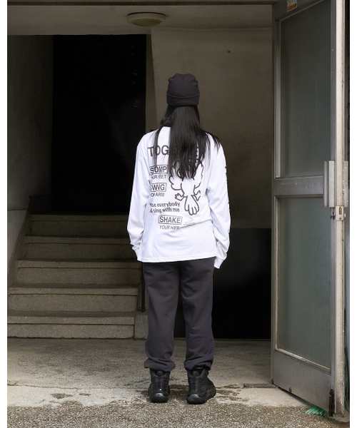 MOSQUITO MURDERERS（モスキートマーダラーズ）の「I LIKE TO SING IT ALL DAY LONG Dance everybody and sing with me LONG-SLEEVED -White（Tシャツ/カットソー・メンズ・その他・2/3）」の5枚目の写真