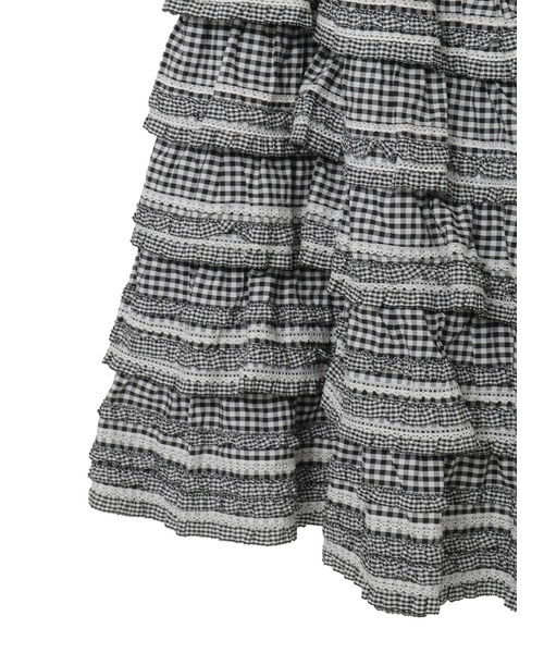 さよちゃん　新品PINK HOUSEピンクハウス ギンガムチェックスカート ギンガムチェックフリルスカート（スカート）｜PINK HOUSE（ピンク