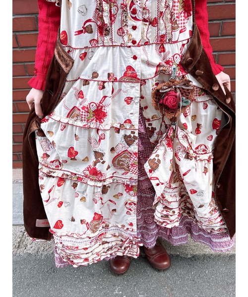 ギンガムチェックフリルスカート（スカート）｜PINK HOUSE（ピンク