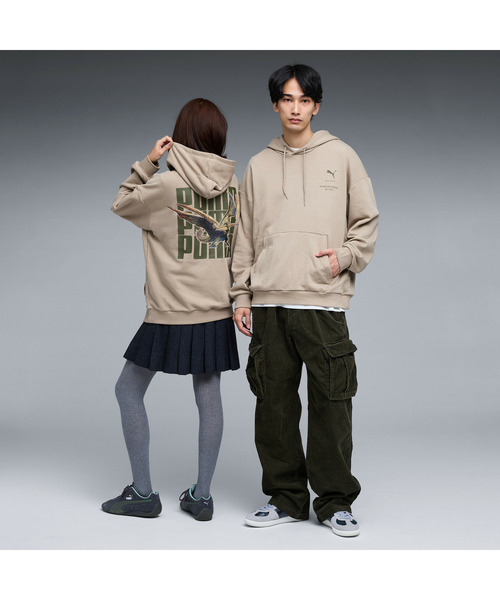PUMA(プーマ)の「PUMA プーマ ユニセックス PUMA x モンスターハンターワイルズ フーディ バッ(スウェット・メンズ・ダークベージュ/霜降りグレー・X-SMALL/X-LARGE/SMALL/MEDIUM/LARGE)」の11枚目の写真