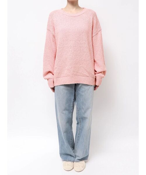 Ungrid（アングリッド）の「スラブルーズニット（ニット/セーター・レディース・オフホワイト/グリーン/ピンク/チャコールグレー・FREE）」の6枚目の写真