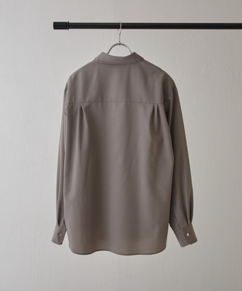 CULLNI（クルニ）の「【CULLNI exclusive for Lui's】ダブルカラー比翼シャツ（シャツ/ブラウス・メンズ・ブラック/キナリ/ライトグレー・1/2）」の12枚目の写真