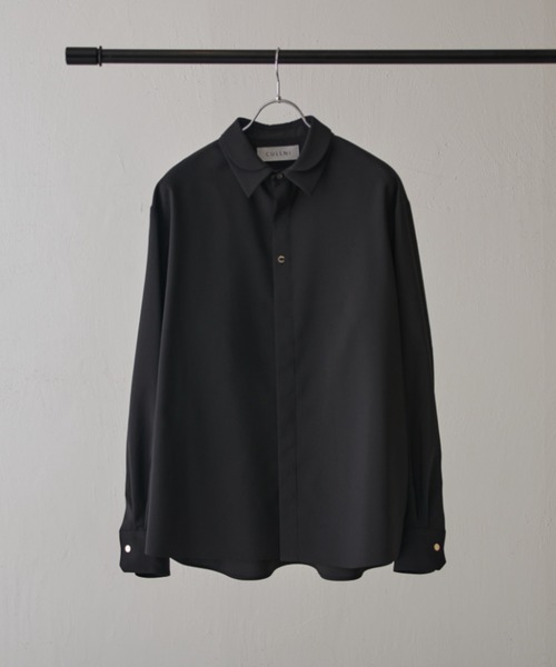CULLNI（クルニ）の「【CULLNI exclusive for Lui's】ダブルカラー比翼シャツ（シャツ/ブラウス・メンズ・ブラック/キナリ/ライトグレー・1/2）」の8枚目の写真