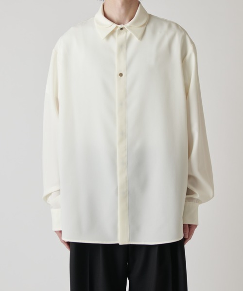 CULLNI(クルニ)の「【CULLNI exclusive for Lui's】ダブルカラー比翼シャツ(シャツ/ブラウス・メンズ・ブラック/キナリ/ライトグレー・1/2)」の18枚目の写真