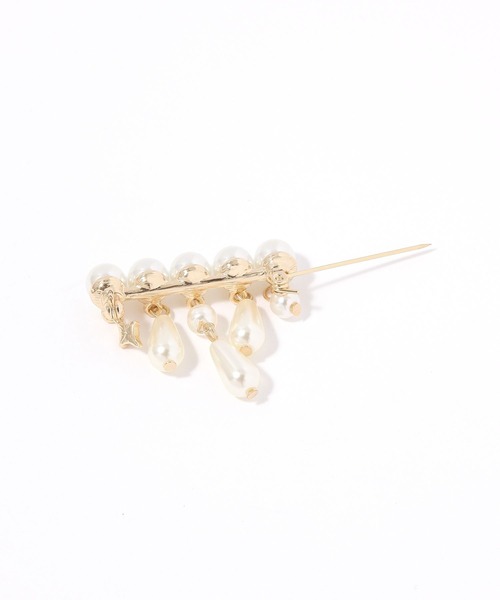 niko and...（ニコアンド）の「パール風キラブローチ（ブローチ/コサージュ・レディース・イエロー/グレー・0）」の3枚目の写真