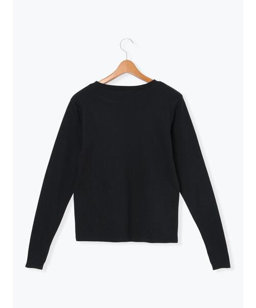 Lugnoncure(ルノンキュール)の「スムース起毛クルーネックカットソー(Tシャツ/カットソー・レディース・グレー/オフホワイト/ブラック・F)」の13枚目の写真