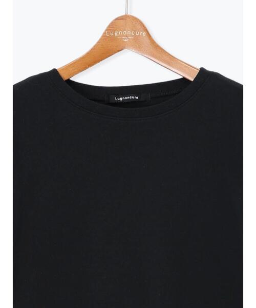 Lugnoncure(ルノンキュール)の「スムース起毛クルーネックカットソー(Tシャツ/カットソー・レディース・グレー/オフホワイト/ブラック・F)」の14枚目の写真