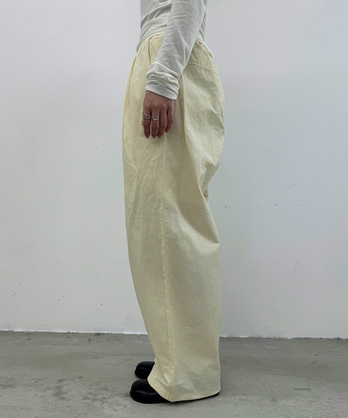 Dita Muaj.（ディータムアージュ）の「2WAYツイルウエスト巻ワイドパンツ【腰巻取り外し可】（その他パンツ・レディース・ブラック/ペールイエロー・FREE）」の13枚目の写真